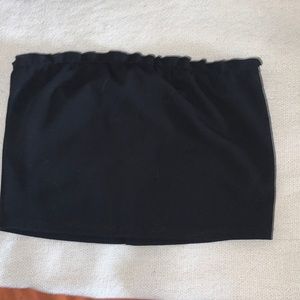 Black Bandeau top